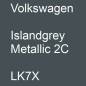 Preview: Volkswagen, Islandgrey Metallic 2C, LK7X.